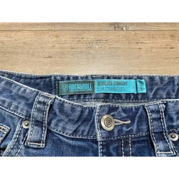Rock & Roll Denim Men's 30x29 Revolver Straight Slim Cowboy Thick Stitch Jeans